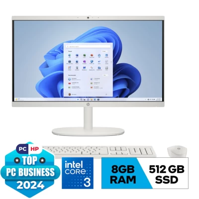(PC) HP AIO 22-dg0016d i3-N300/8G/512GSSD/21.45FHD/VA/WL/BT/WL_KB/WL_M/W11SL/TRẮNG